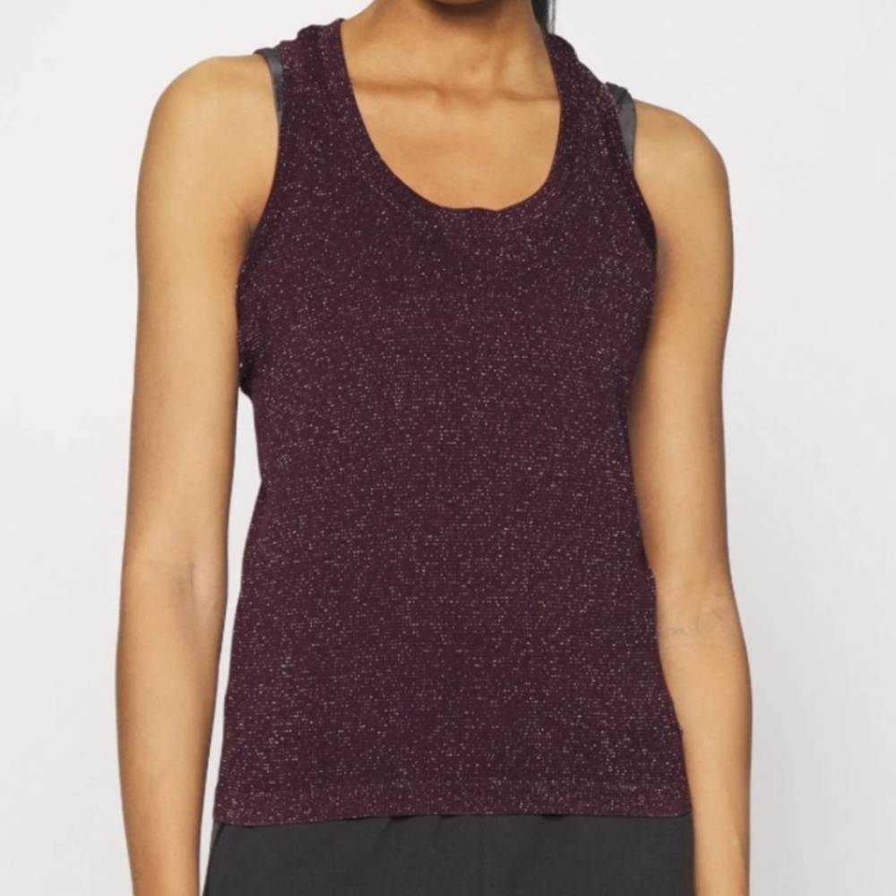 Athleta momentum seamless tank purple shimmer S NWT
